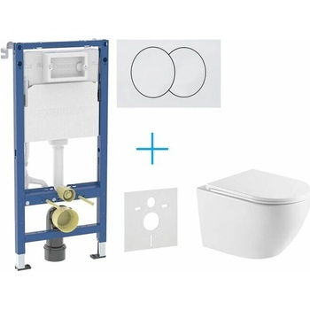 Geberit kielle Duofix Delta s tlačítkem Delta Zero SANI11CA3191B