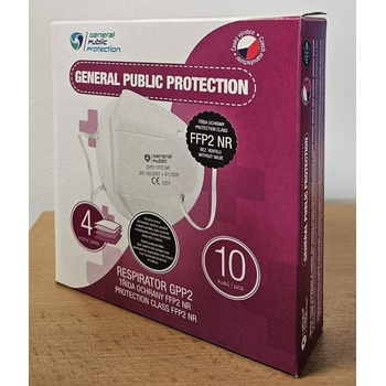 General Public Protection respirátor FFP2 NR CE 10 ks
