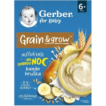 Gerber for Baby Mléčná kaše na dobrou noc banán hruška 200 g