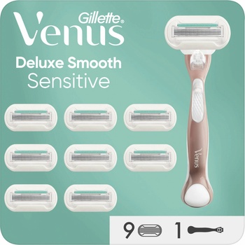 Gillette Venus Deluxe Smooth + hlavice 9 ks