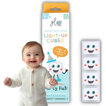 Glo Pals svítící senzorické kostky do vody vícebarevné Party Pal 4 ks