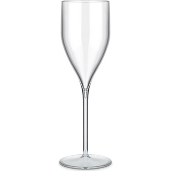 Gold Plast Plastová nerozbitná průhledná sklenice na šampaňské a prosecco VERONA 180 ml