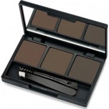 Golden rose Eyebrow Styling Kit sada na úpravu obočí vosk + 2x pudr na obočí 03 deep brown 6,7 g