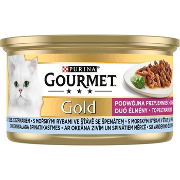 Gourmet Gold mořské ryby se špenátem v omáčce 85 g