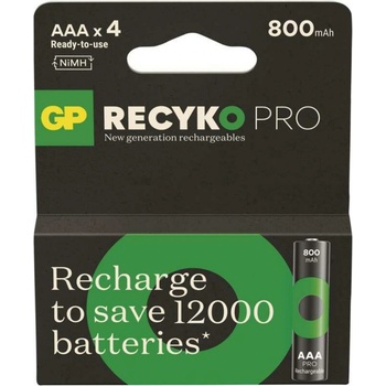 GP ReCyko Pro AAA 800mAh 4ks 1032124080