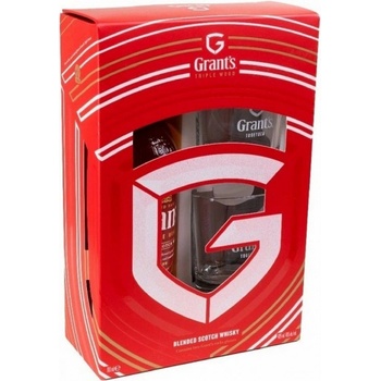 Grant´s Triple Wood 40% 0,7 l (dárkové balení 2 sklenice)