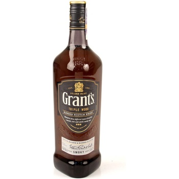 Grant's Triple Wood Smoky 40% 1 l (holá láhev)