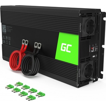 Green Cell 12V/230V 1500W/3000W čistý sinus INV22