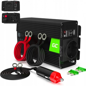 Green Cell INV05DE 12V/230V 300W/600W Čistá sinusovka