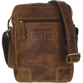 Greenburry kožená taška 1832 M-25 hnědá