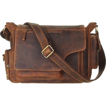Greenburry kožená taška Hunting 1763AM-25 hnědá
