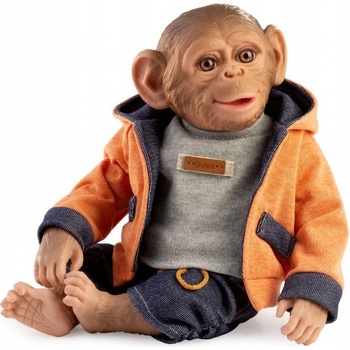 Guca Reborn 986 realistická opička miminko s měkkým látkovým tělem 32 cm