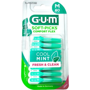 GUM Soft-Picks Comfort FLEX pogumovaná párátka MINT medium 80 ks