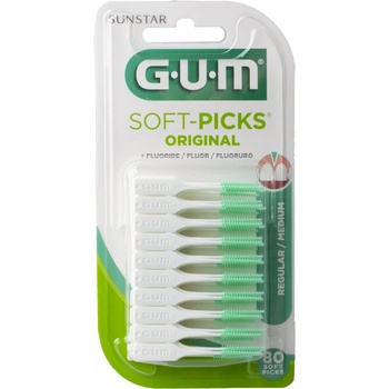 GUM Soft-Picks masážní mezizubní kartáčky s fluoridy velikost Regular ISO 1 80 ks