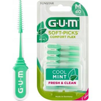 GUM Soft-Picks Regular masážní mezizubní kartáčky s fluoridy ISO 1 40 ks
