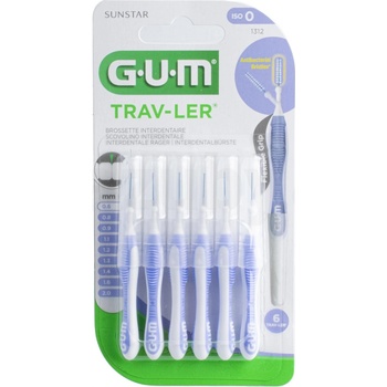 GUM Trav-Ler mezizubní kartáčky s chlorhexidinem cylindrický 0,6 mm 6 ks