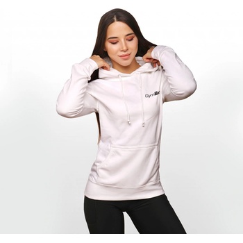GymBeam dámská mikina PRO Hoodie bílá