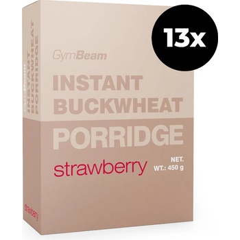 GymBeam Instantní pohanková kaše jahoda 13 x 450 g