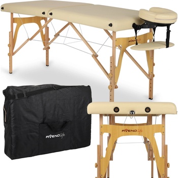 Habys Dřevěné masážní lehátko Béžové