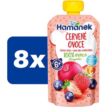 Hamánek kapsička Červené ovoce 8 x 100 g