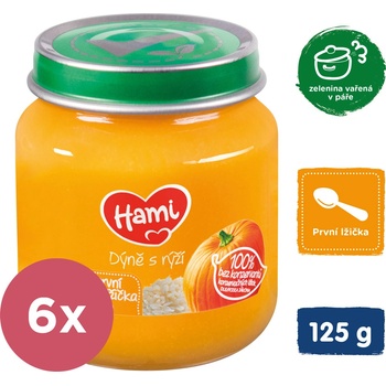 Hami Dýně s rýží 6 x 125 g