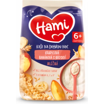 Hami Mléčná kaše krupicová banán broskev 210 g