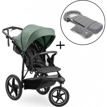 Hauck Runner 3 Jungle Green 2024 + + Fusak a rukávník JOMK Northern Grey