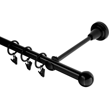 HEBR Garnýž Koule černá jednoduchá 230 cm