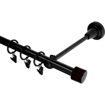 HEBR Garnýž Válec černá jednoduchá 100 cm