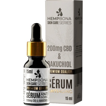 Hemp Bona anti-age pleťové sérum s CBD 15 ml