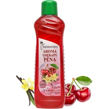 Herbavera Aromatherapy višeň s vanilkou a glycerinem pěna do koupele 1000 ml