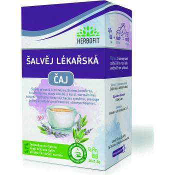 Herbifit Bylinný čaj šalvěj 20 x 1,5 g