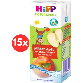HiPP BIO Nápoj Jemné jablko s neperlivou pramenitou vodou 15 x 200 ml