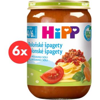 HiPP BIO Špagety v boloňské omáčce 6 x 190 g