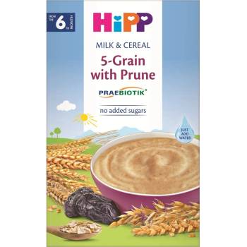 HiPP Mléčná kaše vícezrnná se švestkami 250g