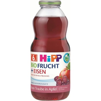 HiPP ŠŤÁVA BIO Jablko a červené hrozny 0,5 l