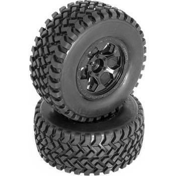 HOBBYTECH DB8SL a Short Course nalepené gumy černé disky 2 ks