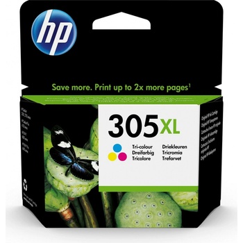 HP 305XL originální inkoustová kazeta tříbarevná 3YM63AE
