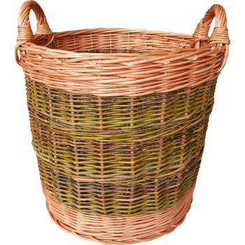 HRADIL Proutěný koš na dřevo a slámu kulatý 50 x 55 cm přírodní