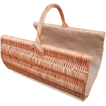 Hradil Proutěný koš na dřevo zaoblený 50 x 34 cm