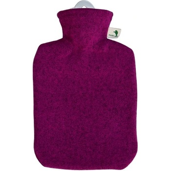 Hugo Frosch termofor Classic s pleteným obalem malinový