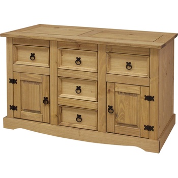 Idea-nábytek 2 dveře + 5 zásuvek CORONA vosk