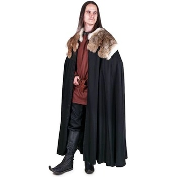 imago Plášť na míru půlkolový s kožešinovým límcem