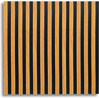 Impol Trade samolepící panely PE1 66,5 x 66,5 cm lamely hnědé 1ks