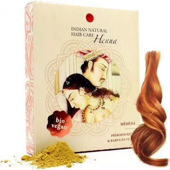 Indian Natural Hair Care Henna měděná 200 mg