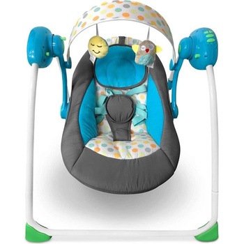 Infantastic 74770 detské houpací lehátko s hudební funkcí skládací modrá