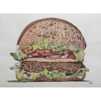 Infibra Jednorázové papírové prostírání Hamburger 30x40cm 250ks