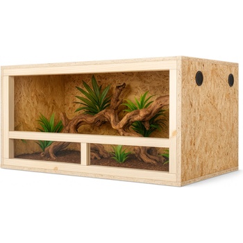 Invital OSB dřevěné terárium 100x50x50 cm
