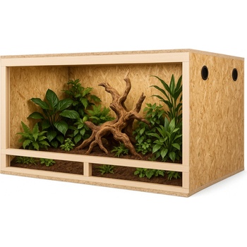 Invital OSB dřevěné terárium 120x60x60 cm
