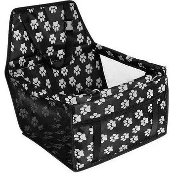 ISO Autosedačka pro psa černá tlapka 40 x 30 x 40 cm